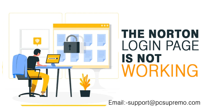 The Norton login page is not working