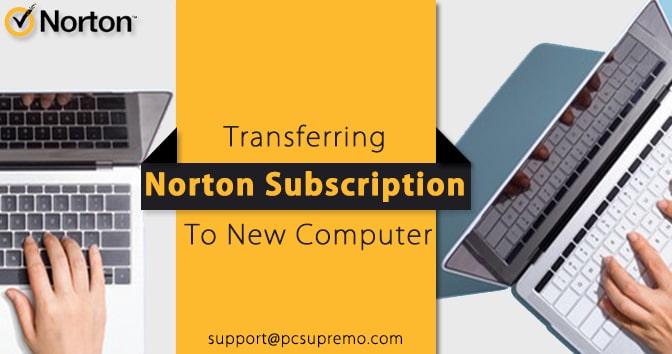 transferring norton subscription to new computer